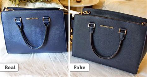 real vs fake micheal kors bag|counterfeit michael kors handbags.